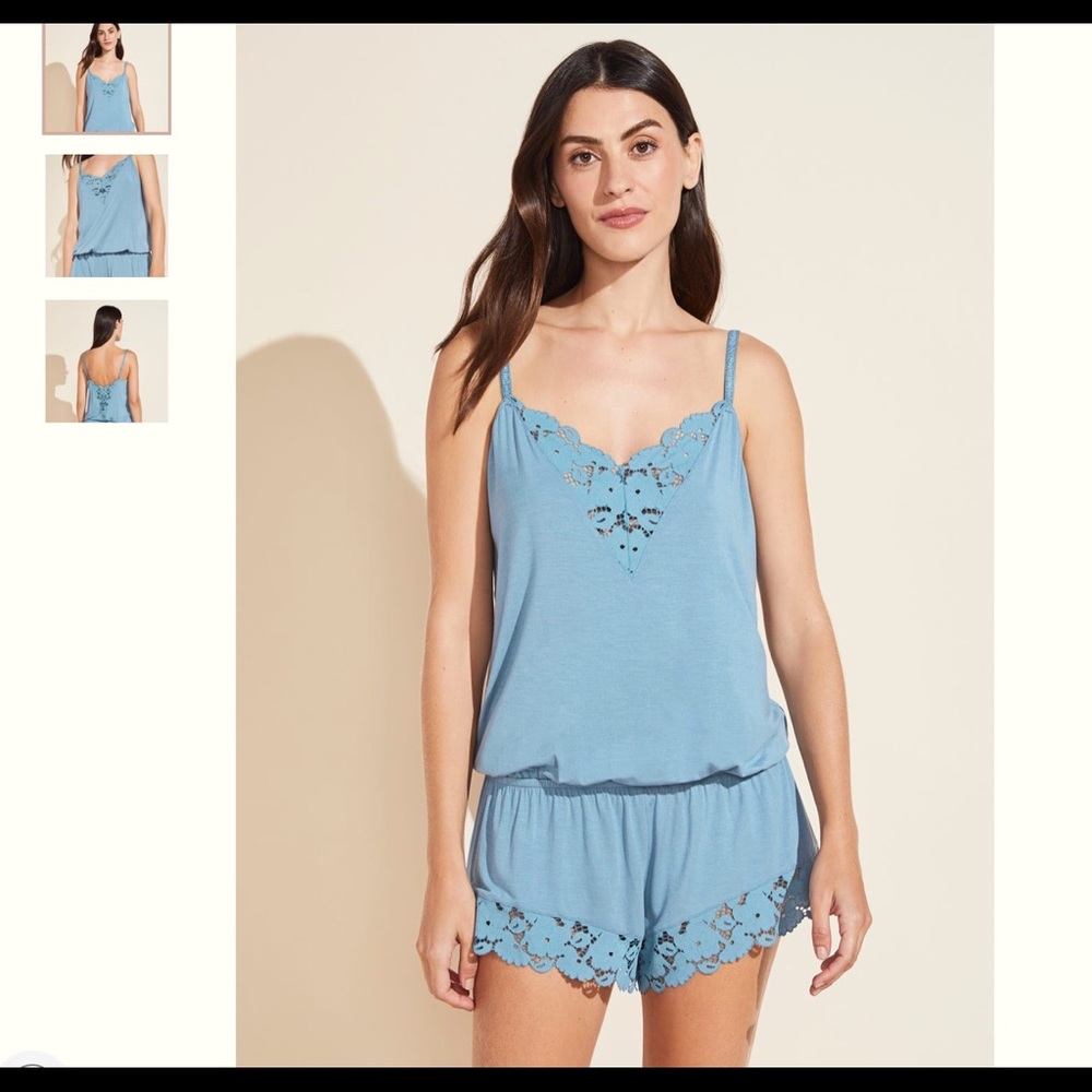 Eberjey Naya TENCEL Modal Teddy in Blue Shadow
